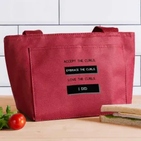 Accept, Embrace, Love Red Lunch Bag