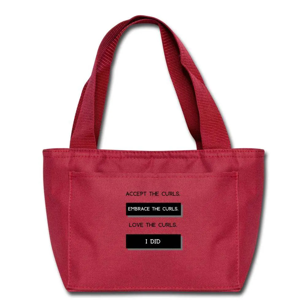 Accept, Embrace, Love Red Lunch Bag