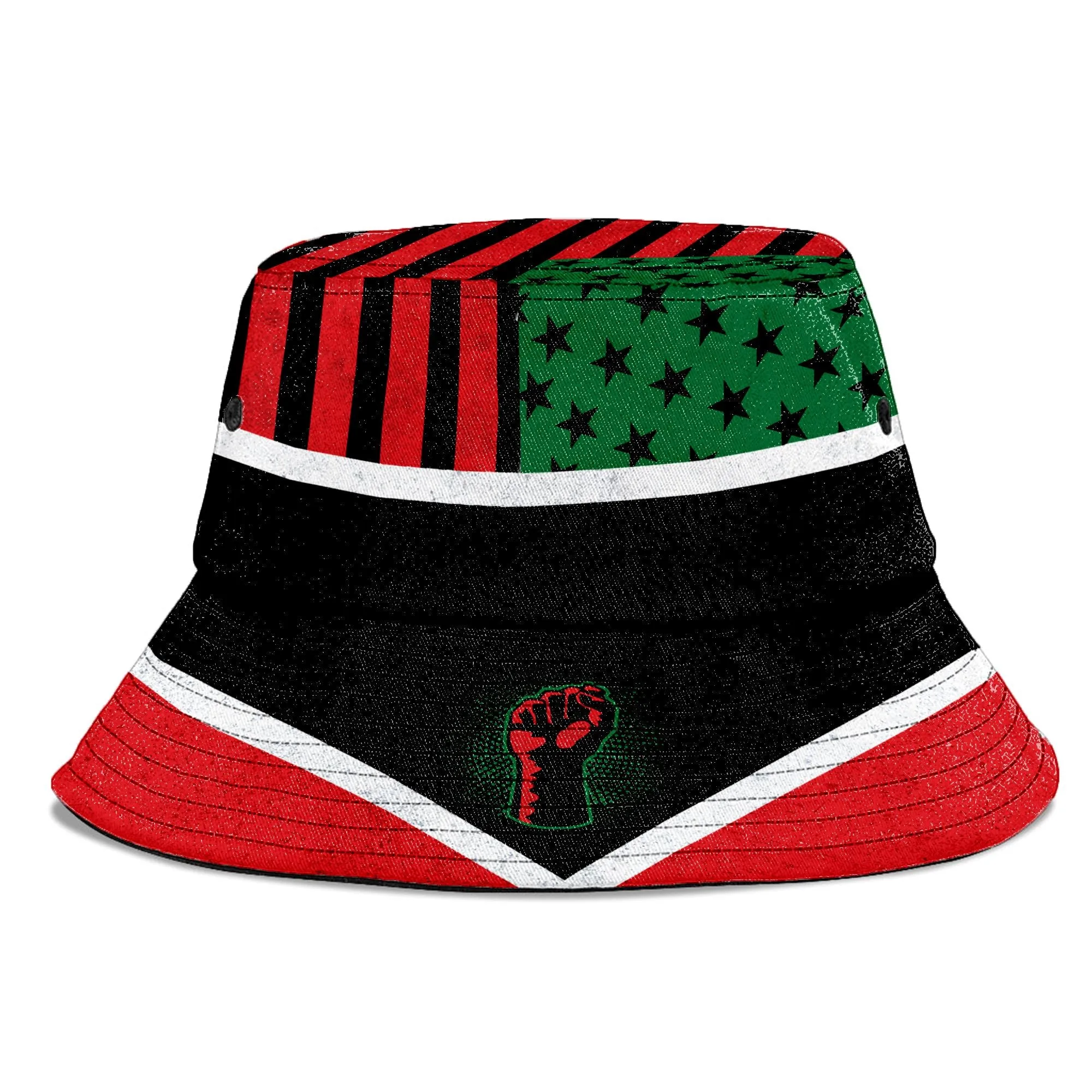 African American Flag 2 Bucket Hat