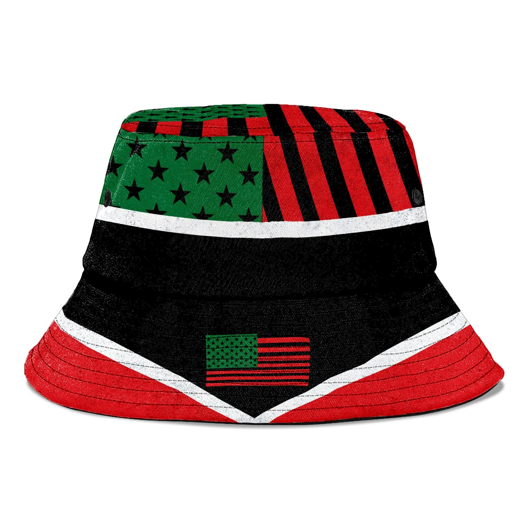 African American Flag 2 Bucket Hat