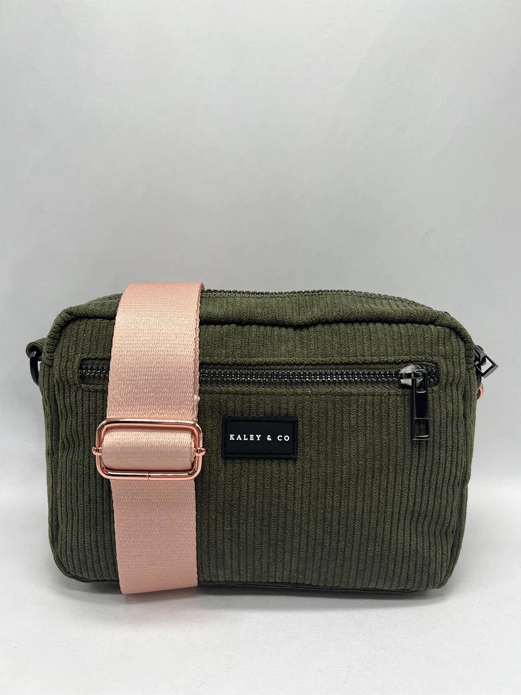 Athleisure Bag - Corduroy - Khaki & Black