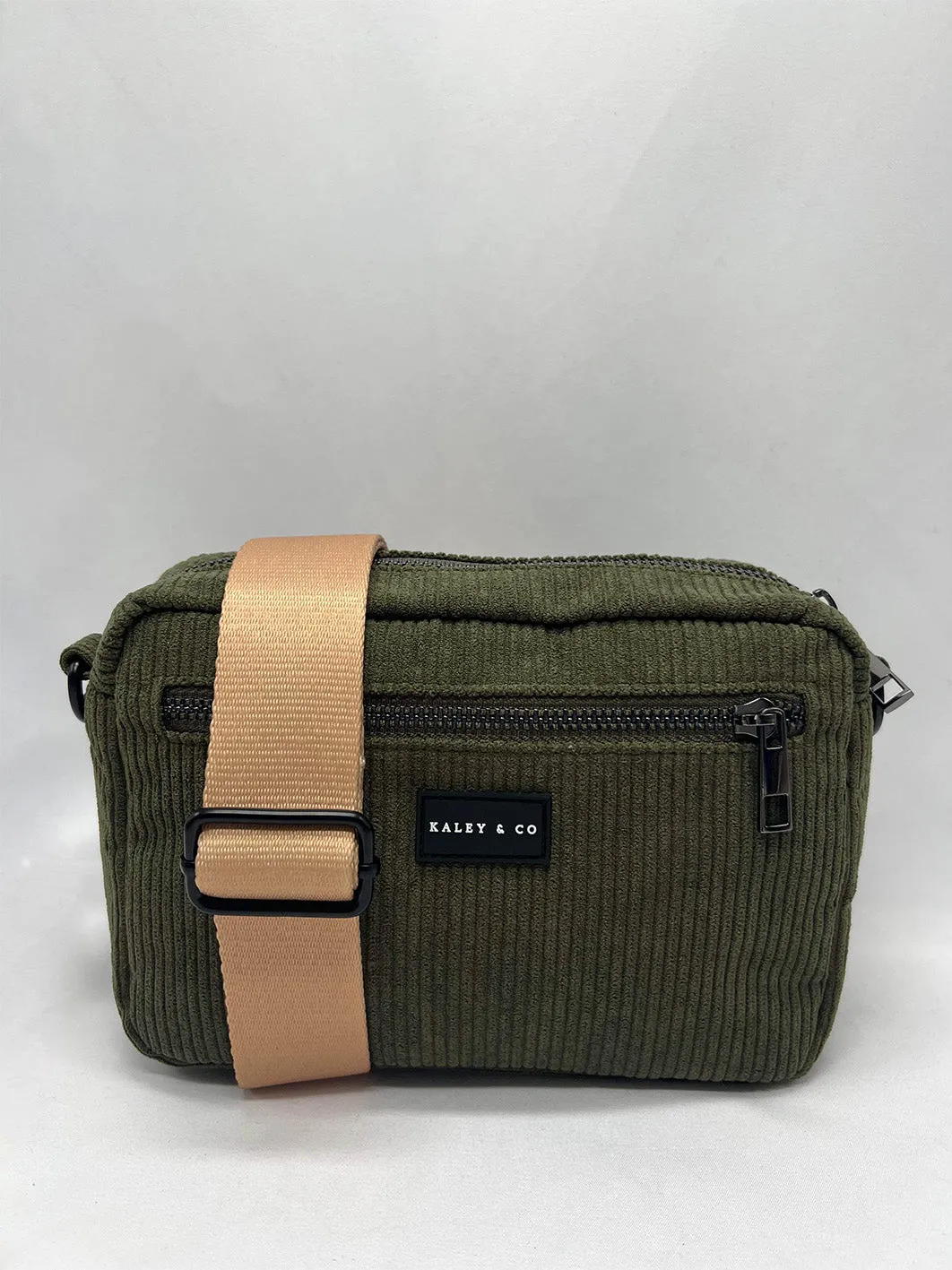 Athleisure Bag - Corduroy - Khaki & Black