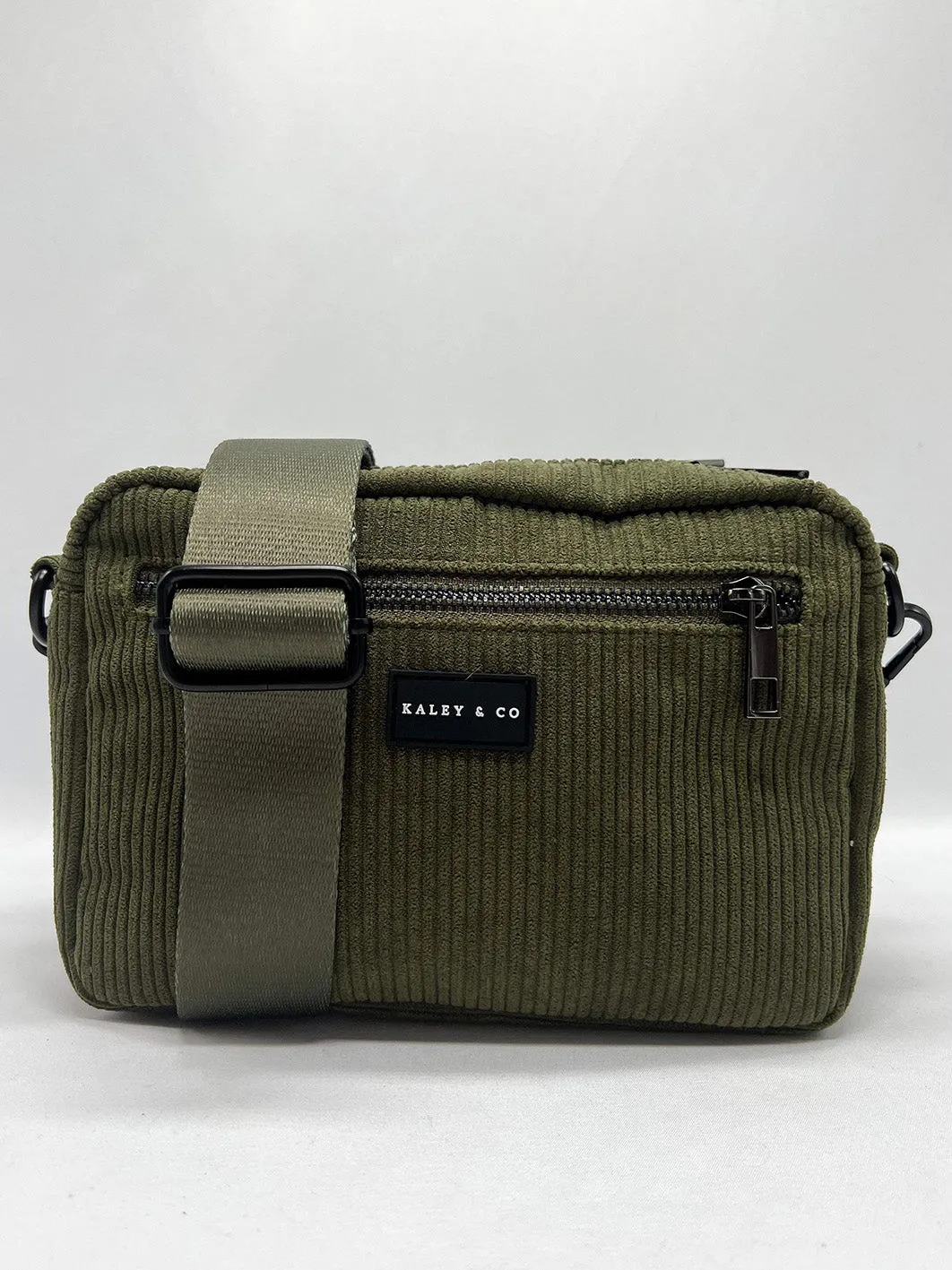 Athleisure Bag - Corduroy - Khaki & Black