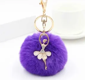 Ballet Girl Keyring for bag