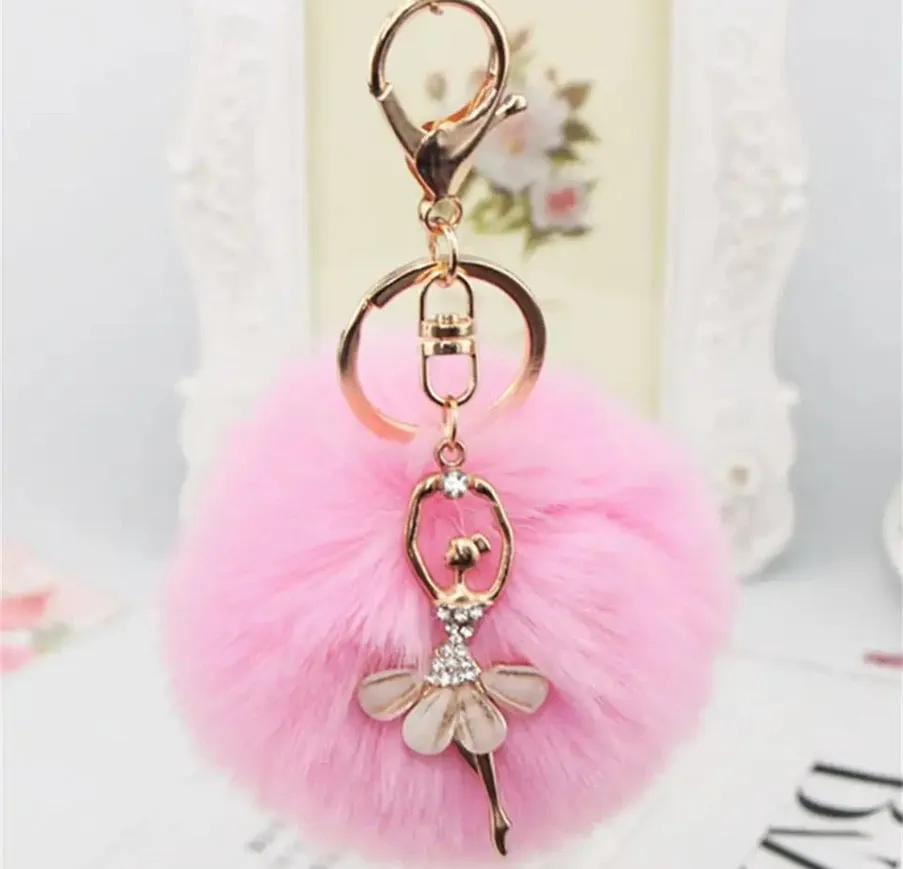 Ballet Girl Keyring for bag