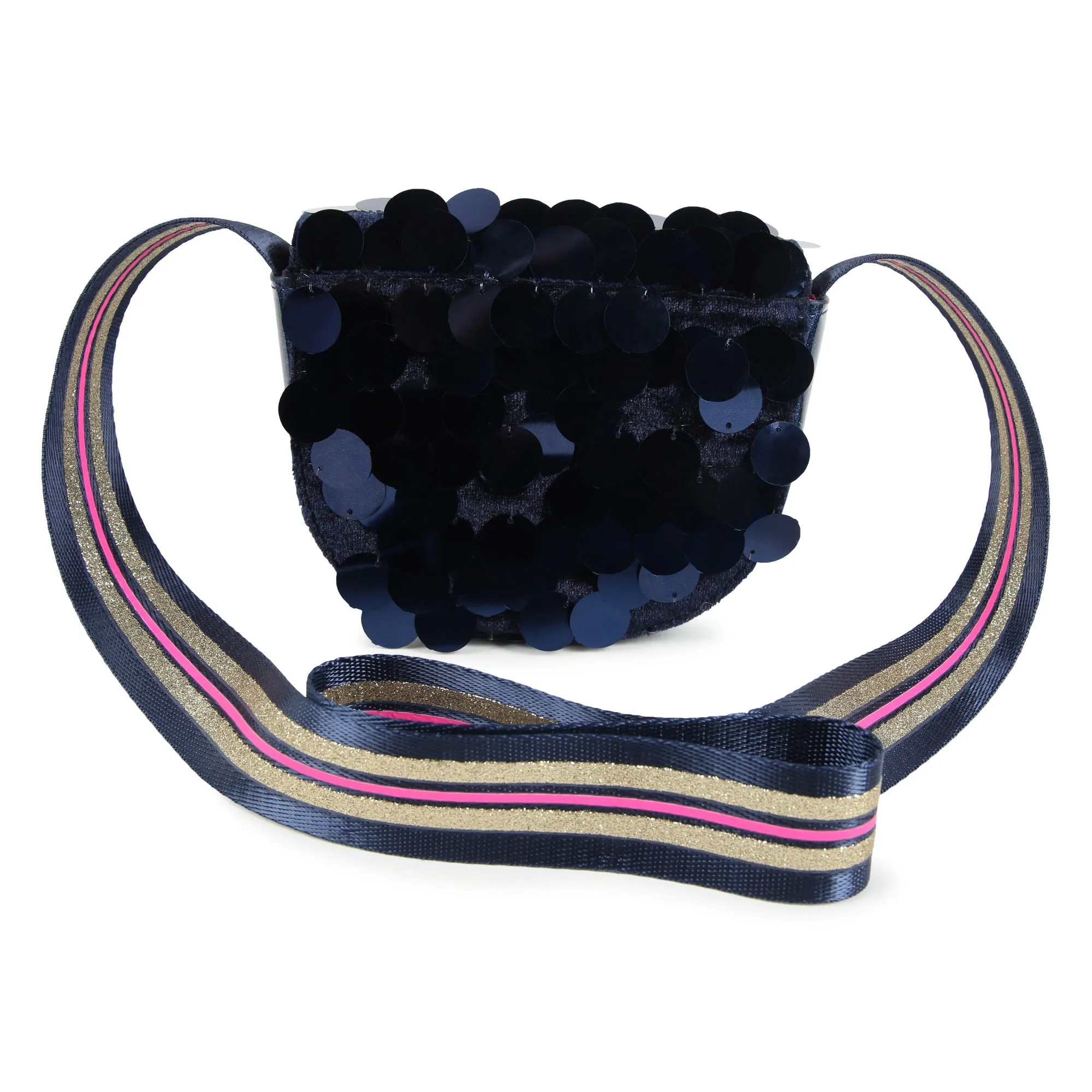 Billieblush Girls Navy Sequinned Bag U20614