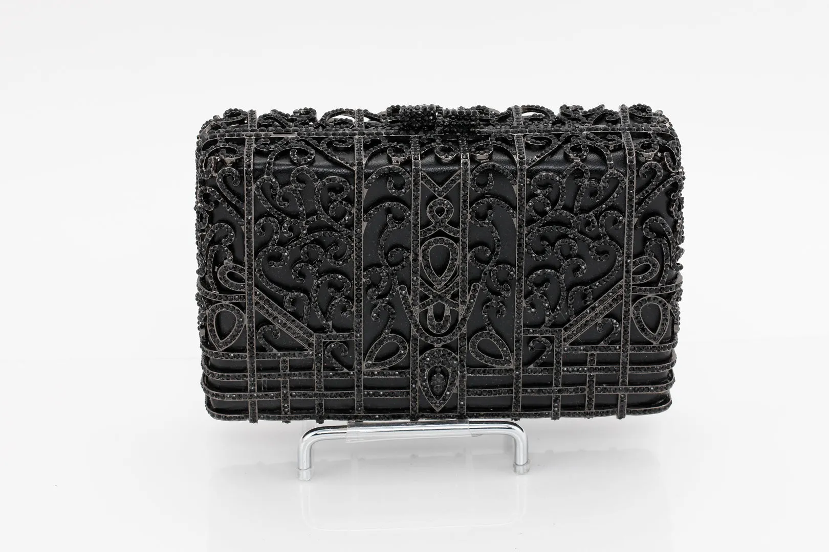 Black Onyx Rectangular Evening Bag