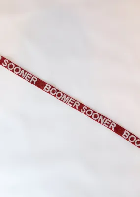 Boomer Sooner Beaded Bag Strap