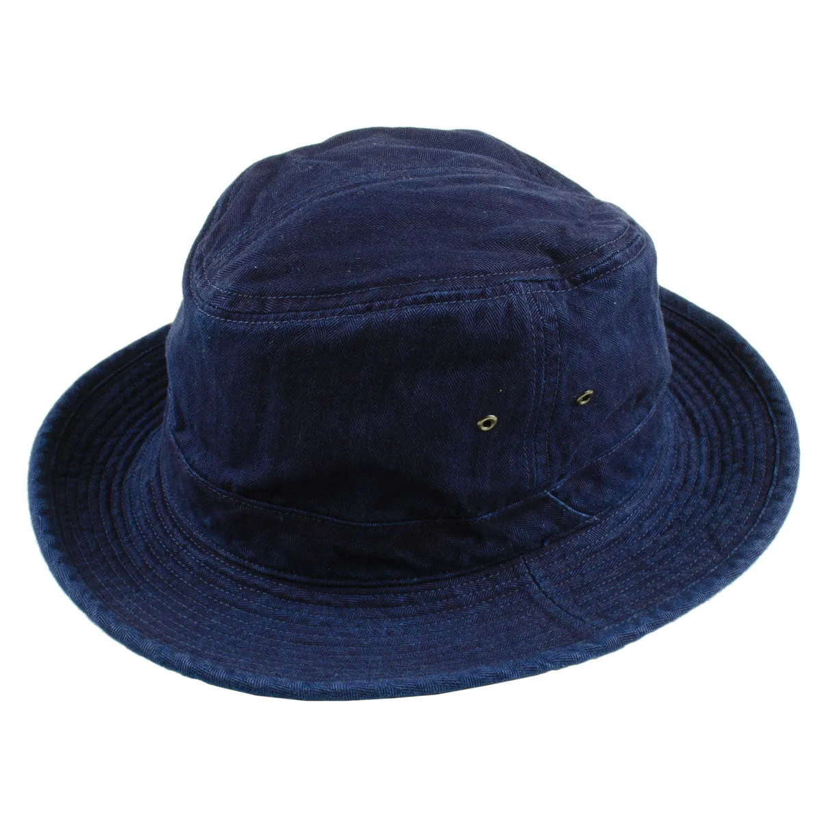 cableami - Bucket Hat - Indigo Herringbone