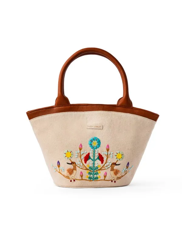 Carpe Diem Basket Bag : Canvas