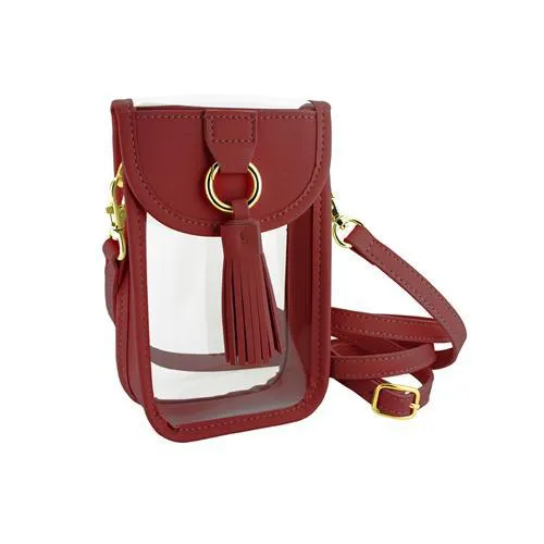 CD Clear Phone Crossbody