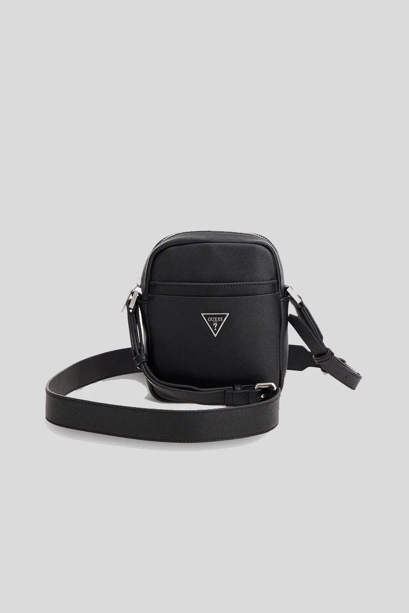 Certosa Vertical Crossbody - Black