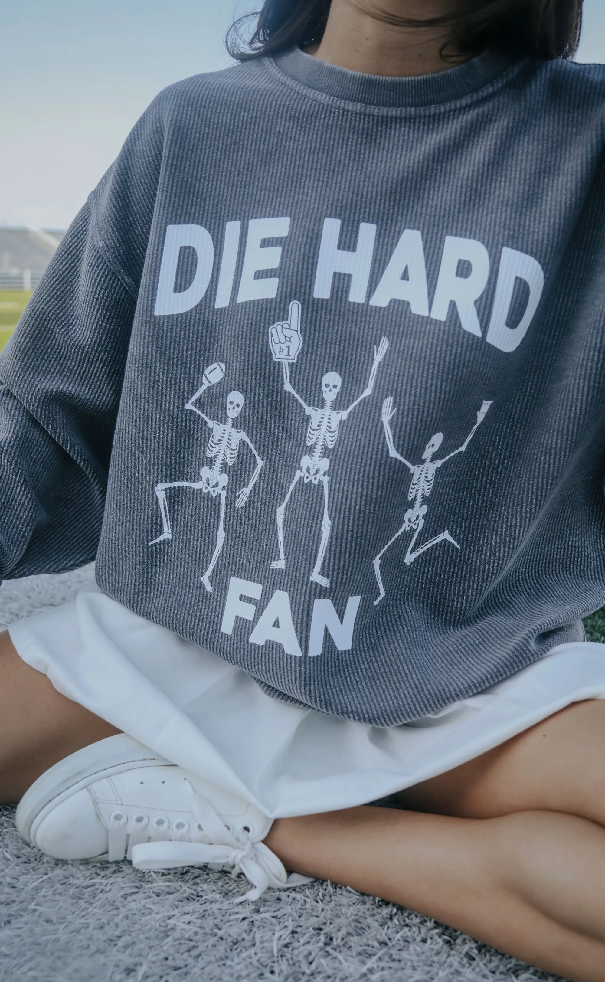 charlie southern: die hard corded sweatshirt