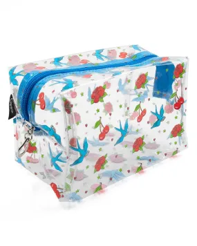 Cherry Bird Roses Cosmetic Bag