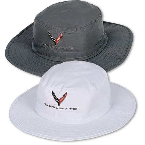 Corvette Bucket Hat - White/Graphite