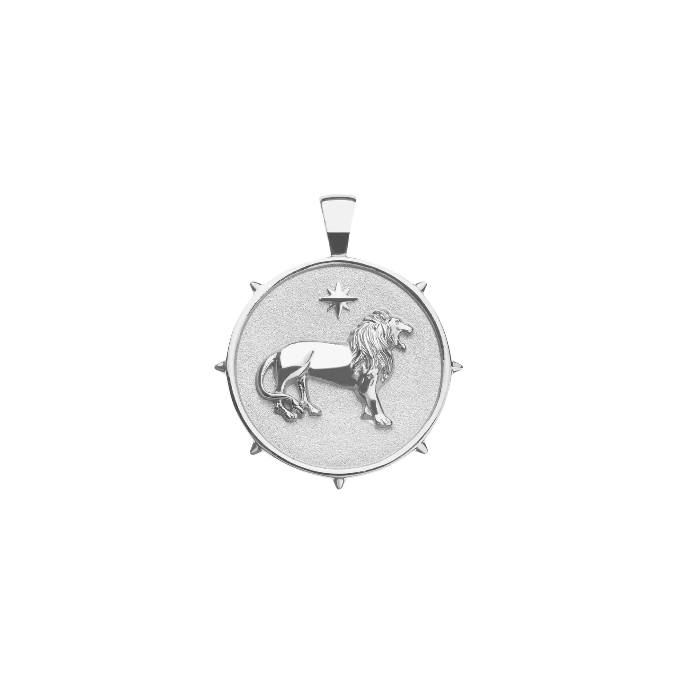 COURAGE JW Small Pendant Coin in Silver