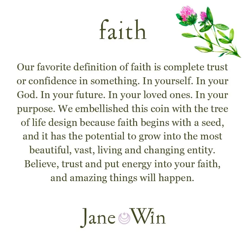 FAITH JW Small Pendant Coin