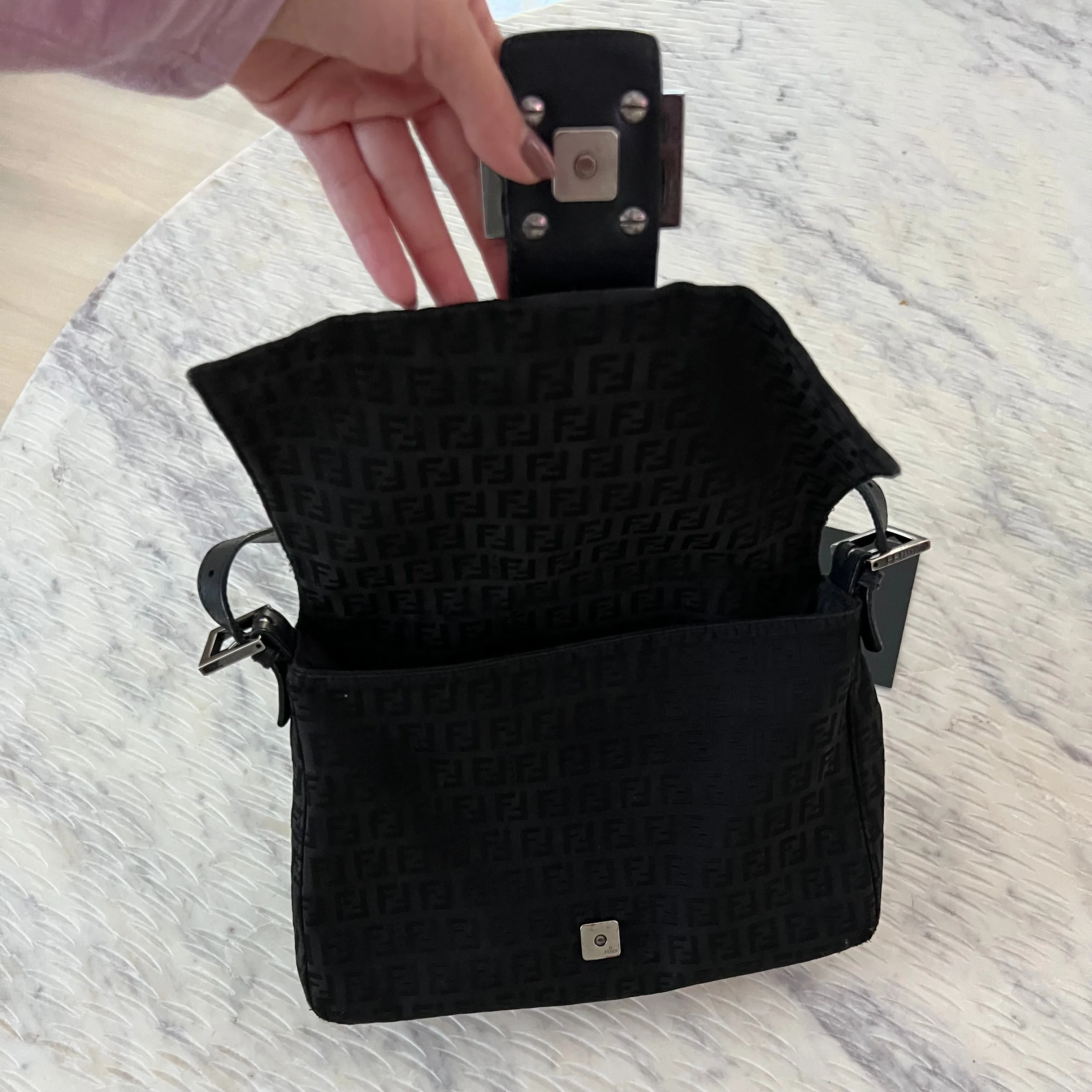 Fendi Vintage FF Baguette Bag by