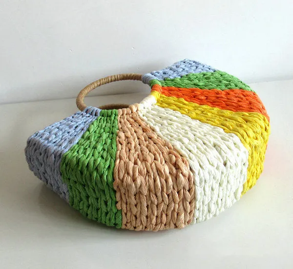 Handmade Rattan Beach Straw Bag - Itire