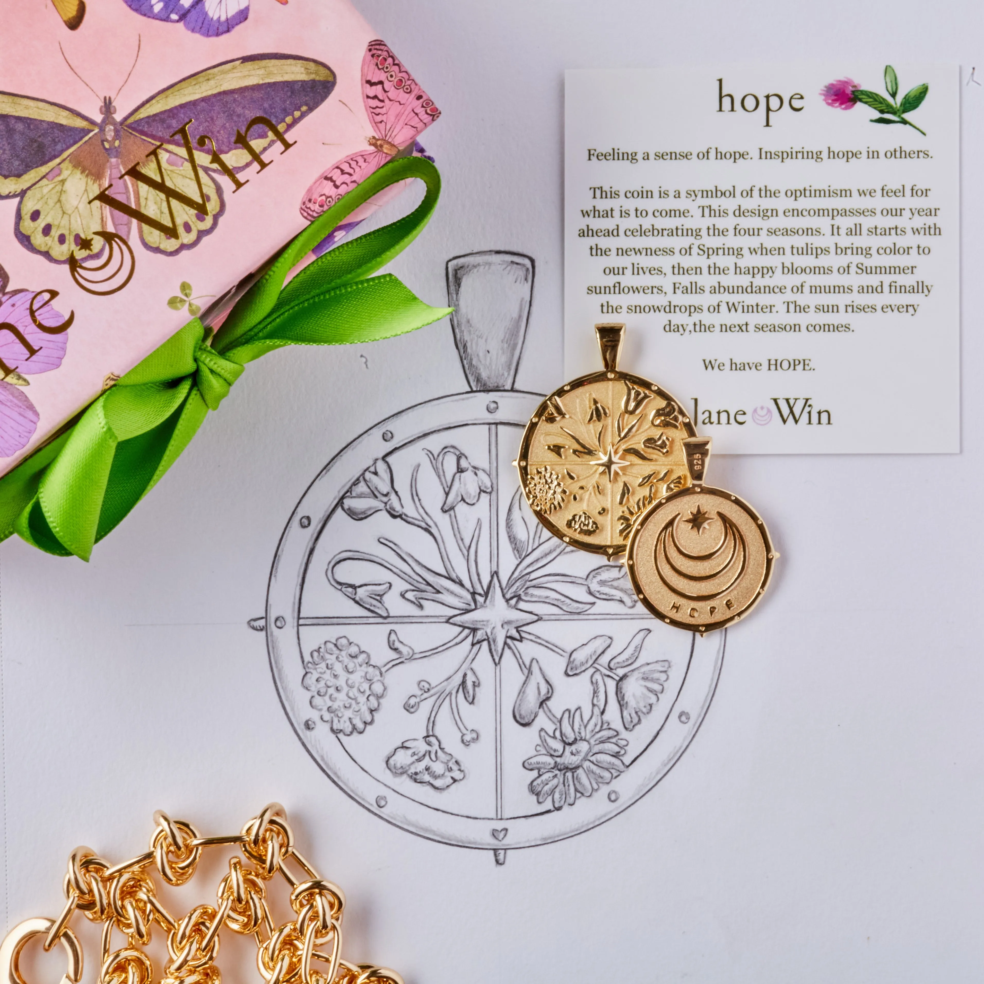 HOPE JW Original Pendant Coin