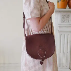 Leather Saddle Bag - Large