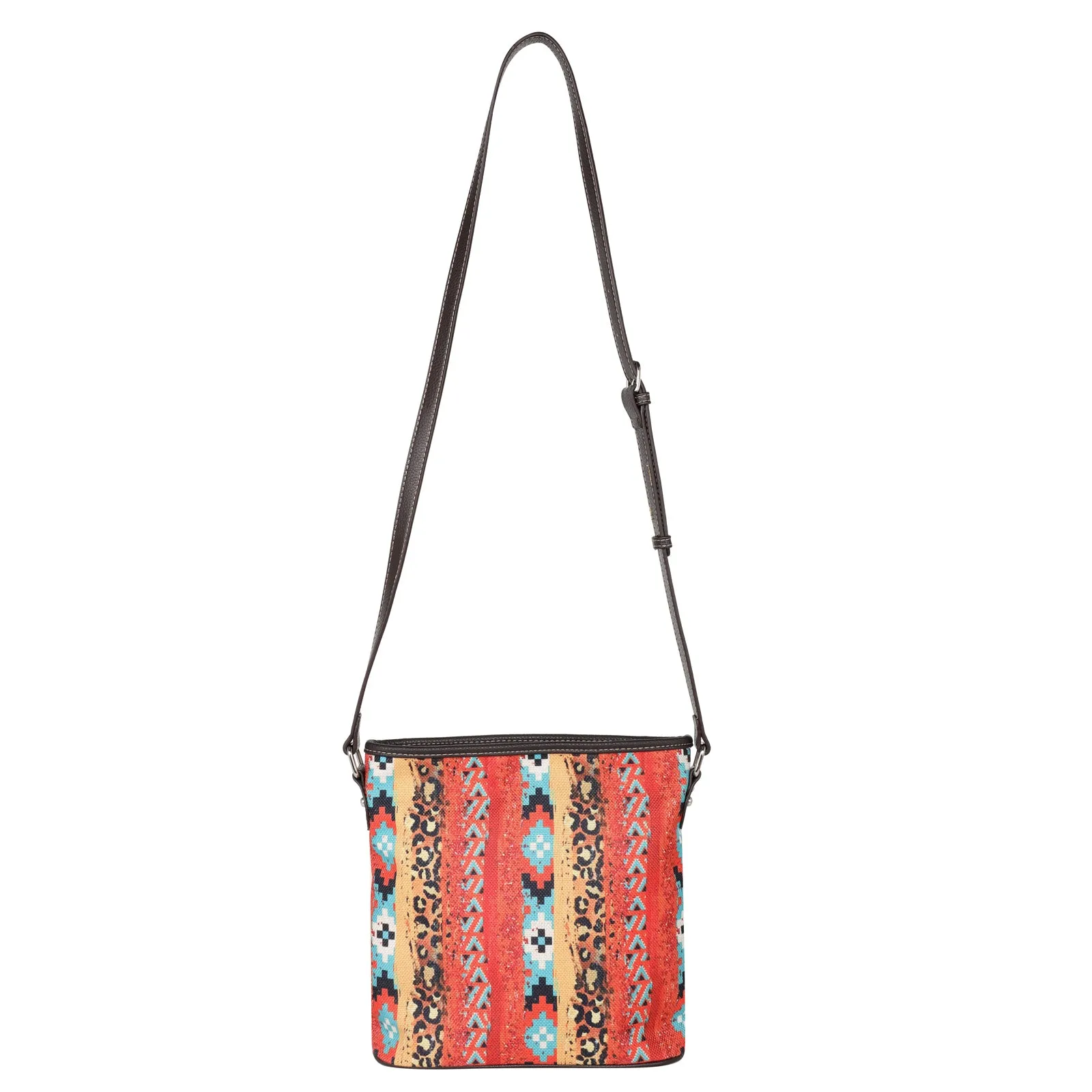 MW1233-8360 Montana West Aztec Print Canvas Crossbody