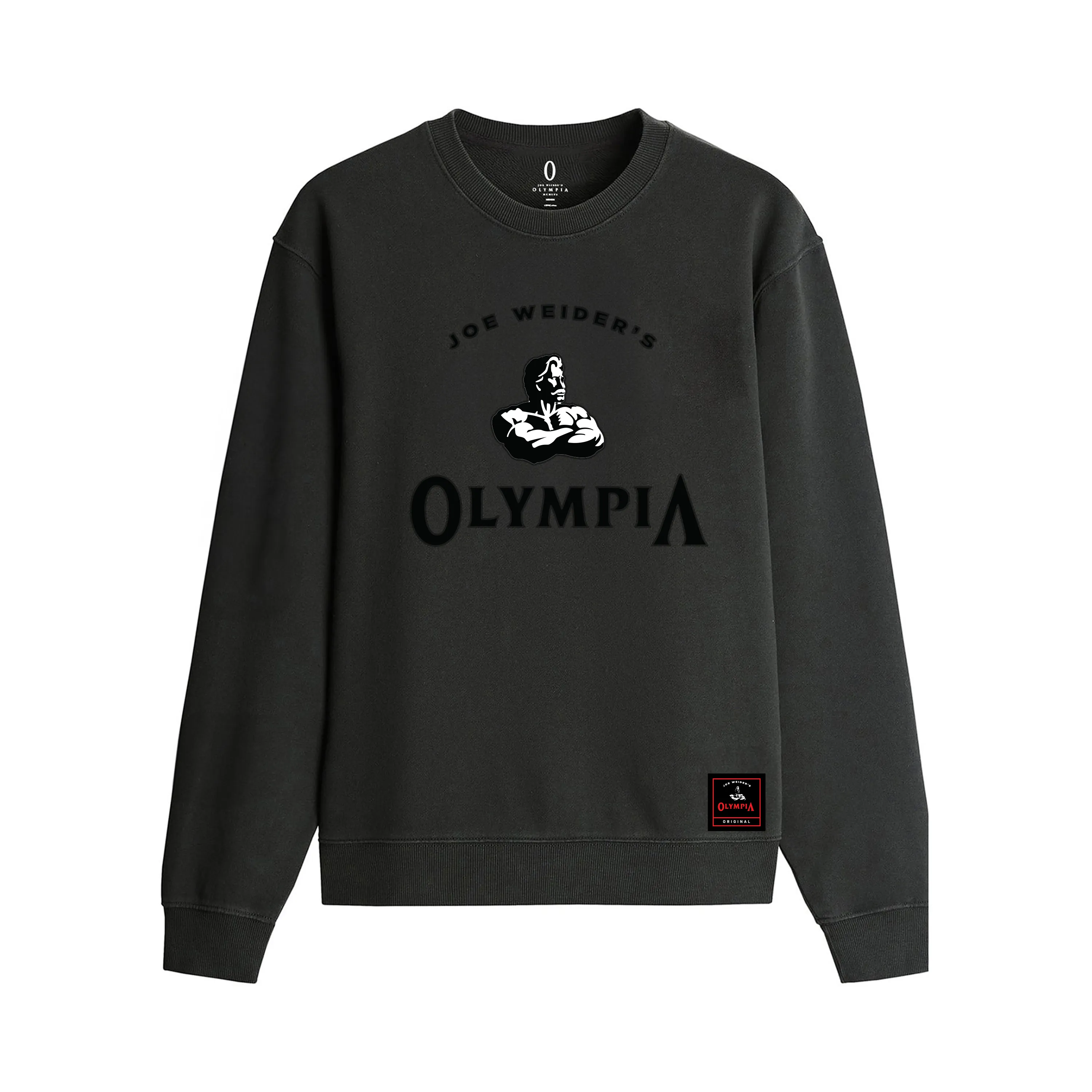 Olympia Crew Embroidered JW Black