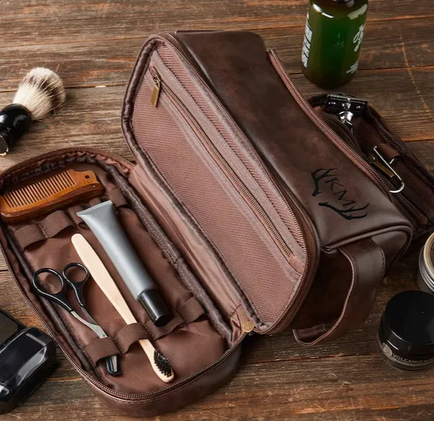 Personalized Toiletry Bag Groomsman Engraved Dopp Kit, Gift for Men/Him