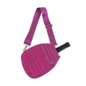 Poppy Quilted Puffer Pickleball Paddle Cover