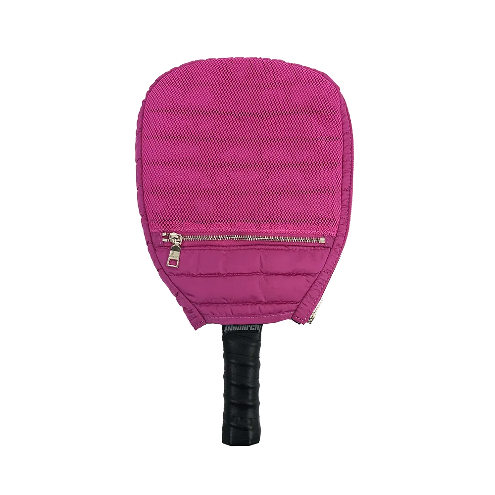 Poppy Quilted Puffer Pickleball Paddle Cover