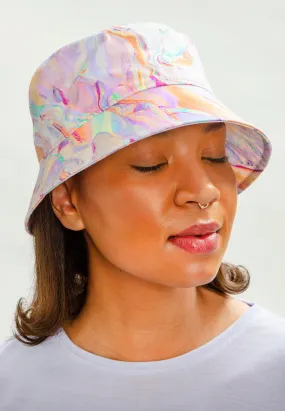 Rainbow Marble Bucket Hat