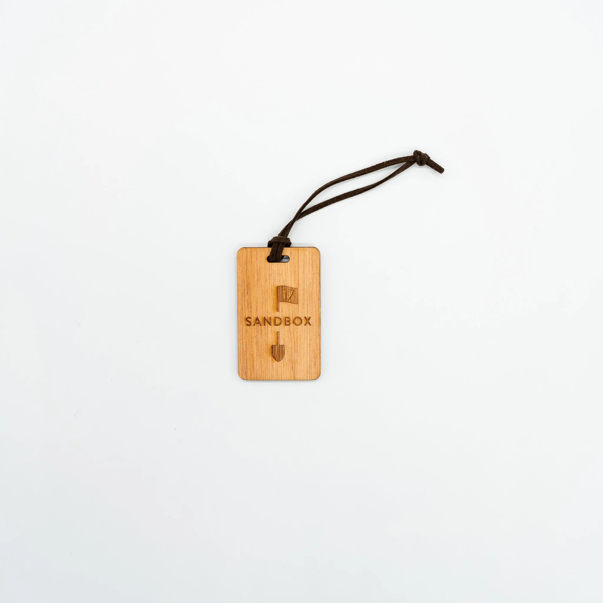 Seamus Golf Wooden Bag Tag - Sandbox