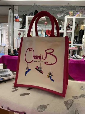 Shopping Bag - Hand Painted Bolt