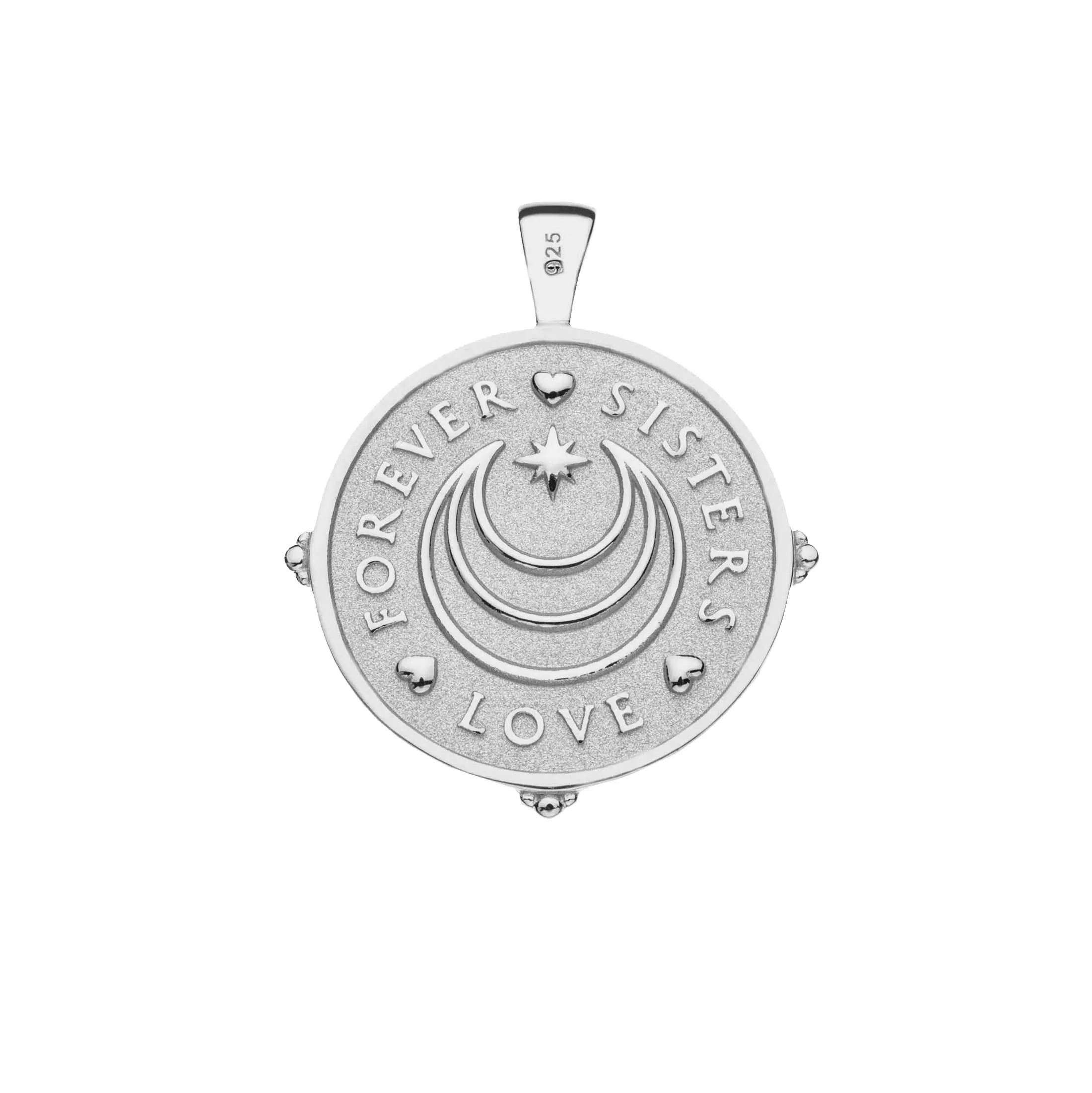 SISTERS Forever JW Original Pendant Coin in Silver