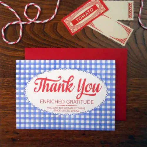 Thank You Bread Bag Card