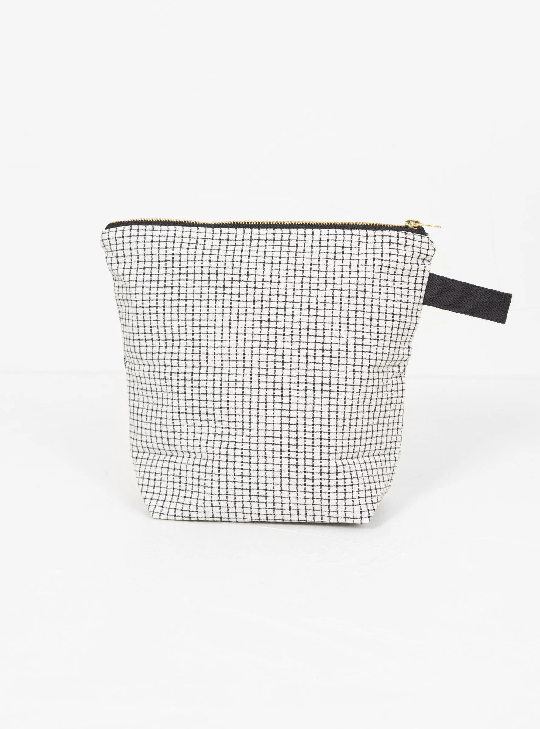 Toiletry Bag GM Black & White Check