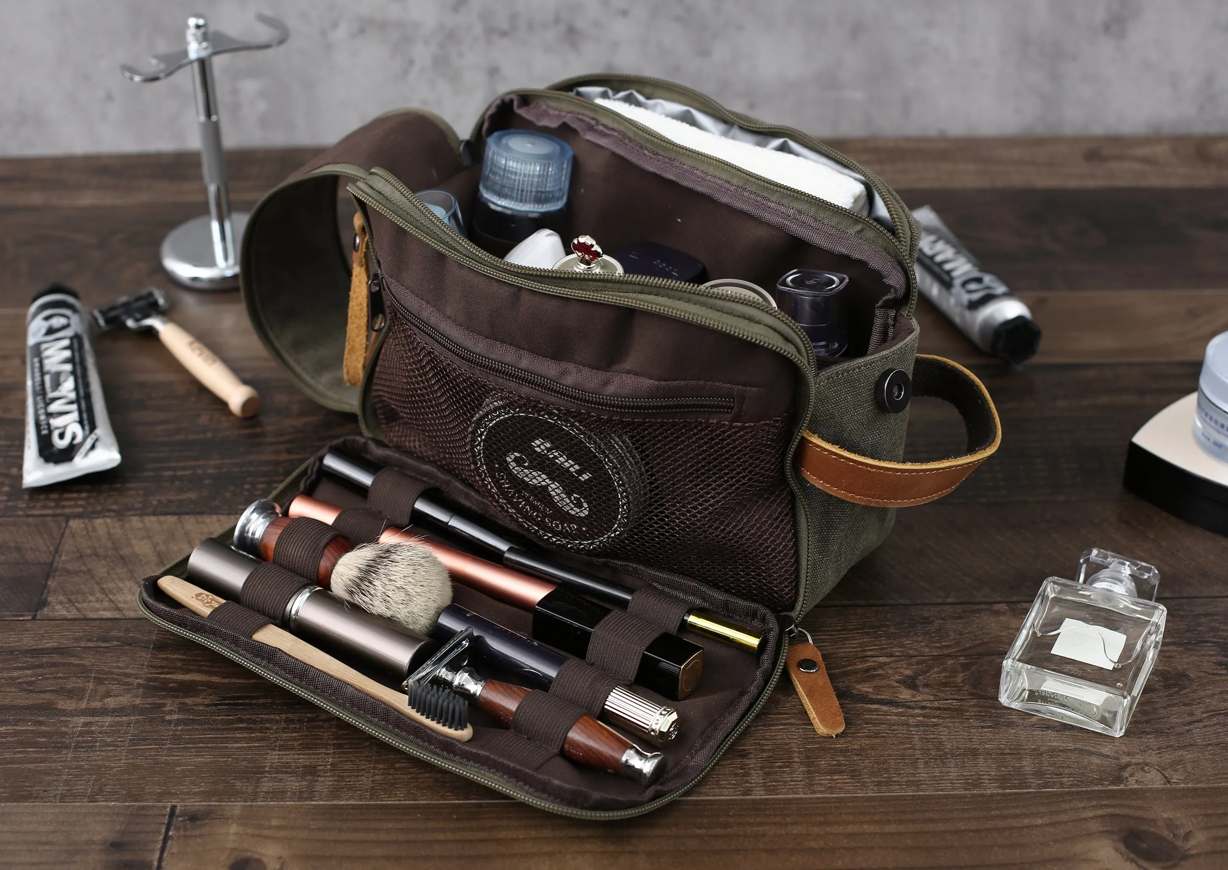 Toiletry Bag, Personalized Groomsmen Canvas Toiletry Bag, Christmas Gifts