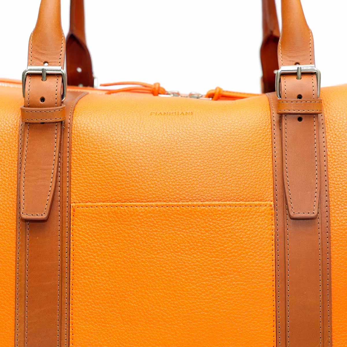 Travel Bag S in Pelle Arancio