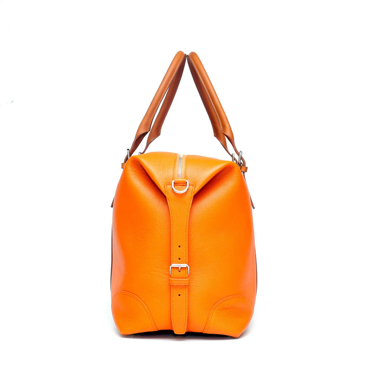 Travel Bag S in Pelle Arancio