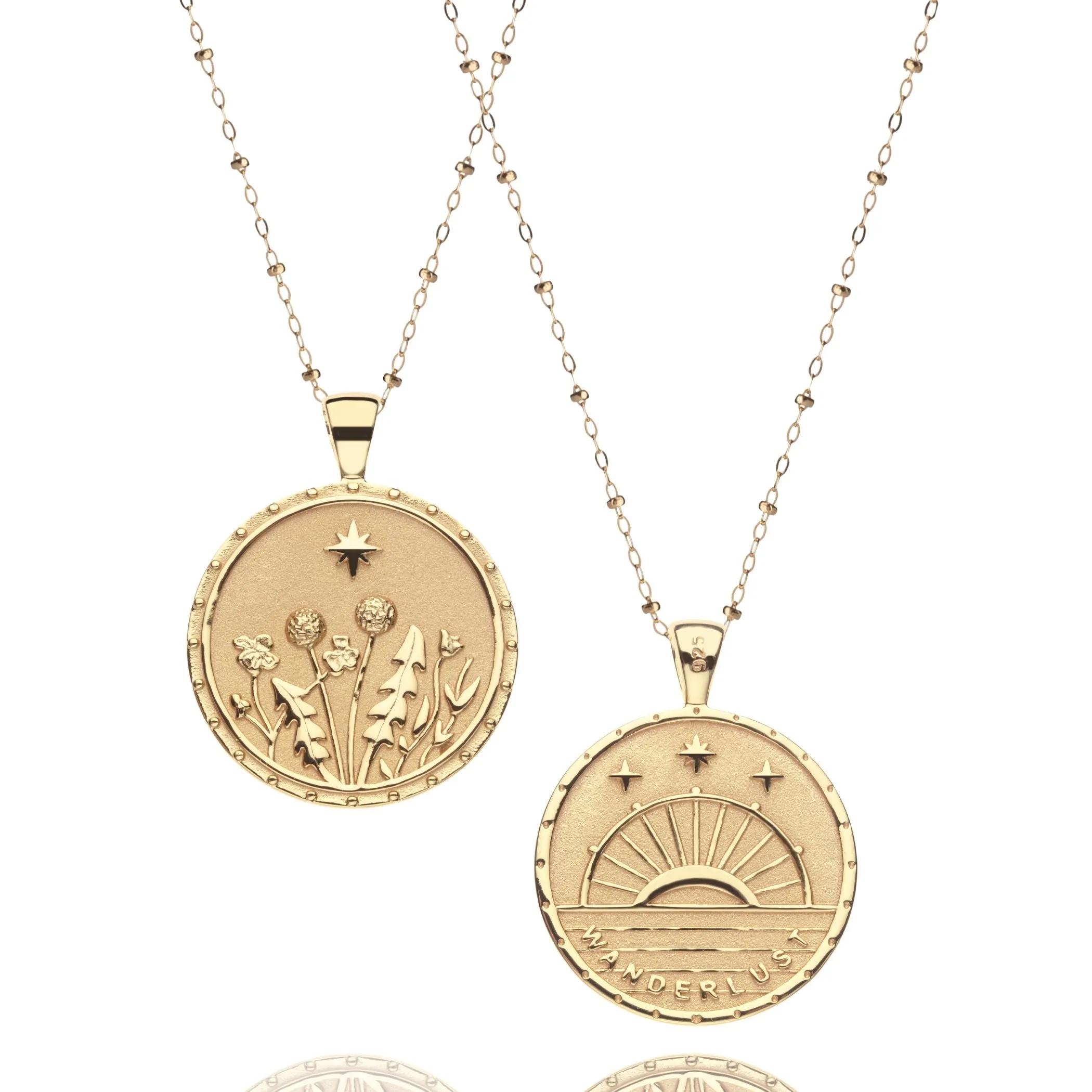 WANDERLUST Wildflowers JW Original Pendant Coin