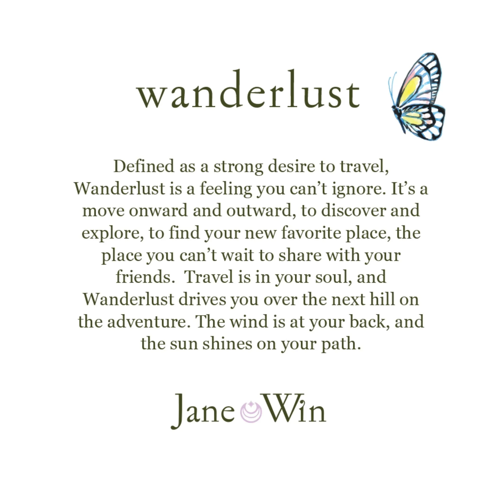 WANDERLUST Wildflowers JW Original Pendant Coin