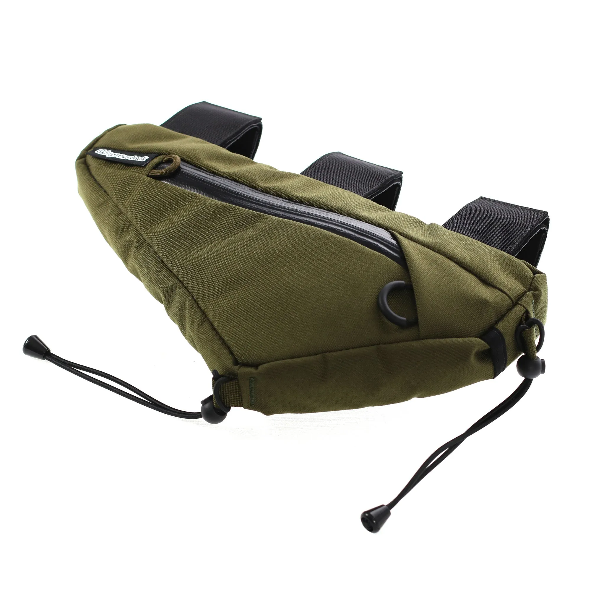 Wedge Frame Bag Olive - wholesale